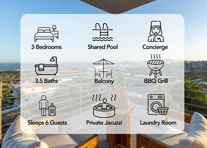 Cabo Ph Stunning Rooftop With Jacuzzi Cabo San Lucas